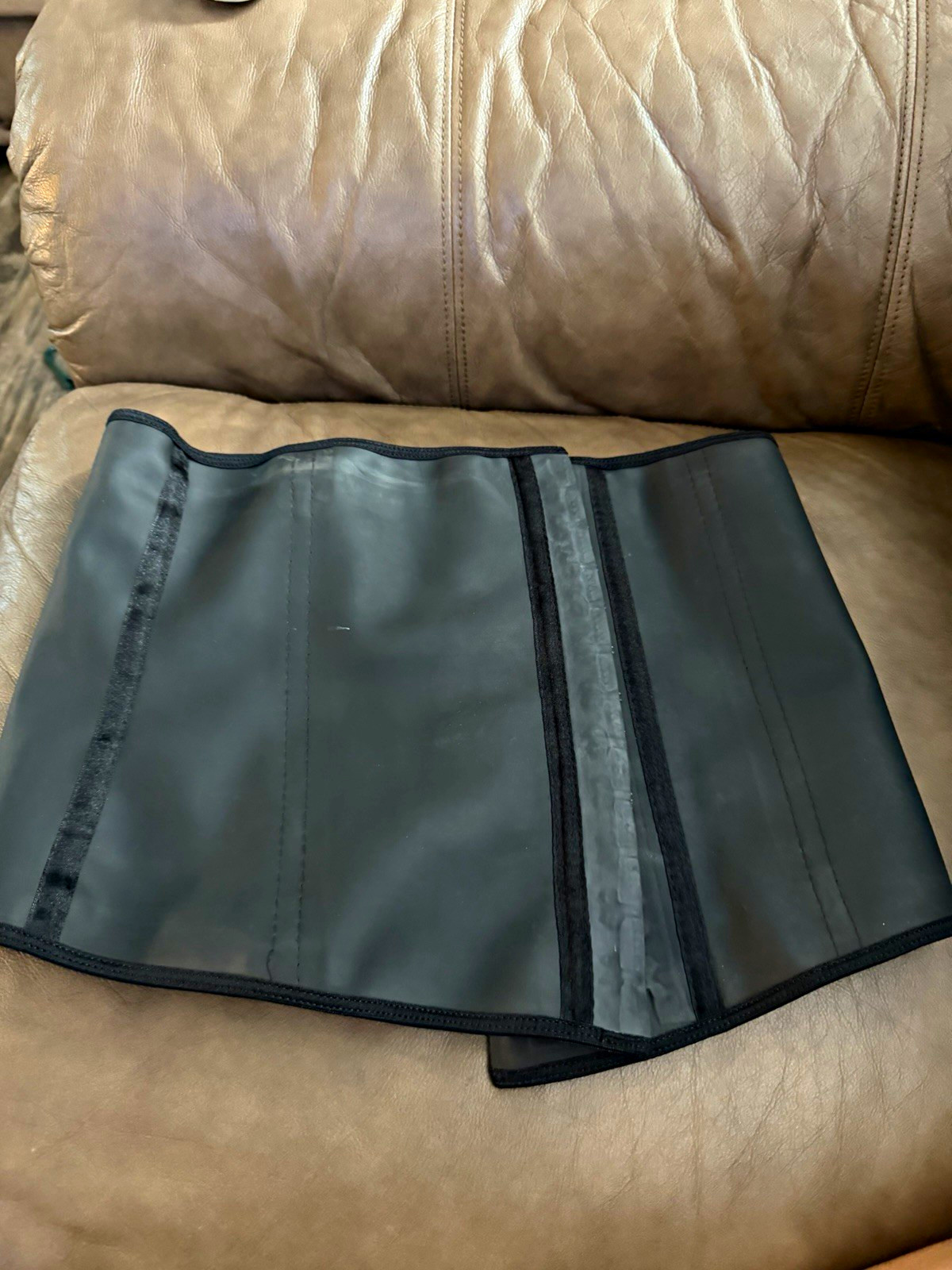 LadySlim by NuvoFit Black Adjustable Waist Trainer Shapewear 2XL Waist/Abdomen