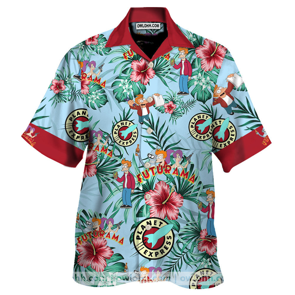Futurama Hawaiian Graphic Print Hawaiian Shirt