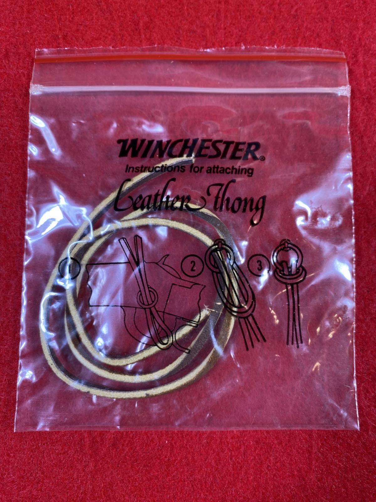 Winchester Saddle Ring Rifle Leather Strap Thong OEM 94 92 30-30 John Wayne