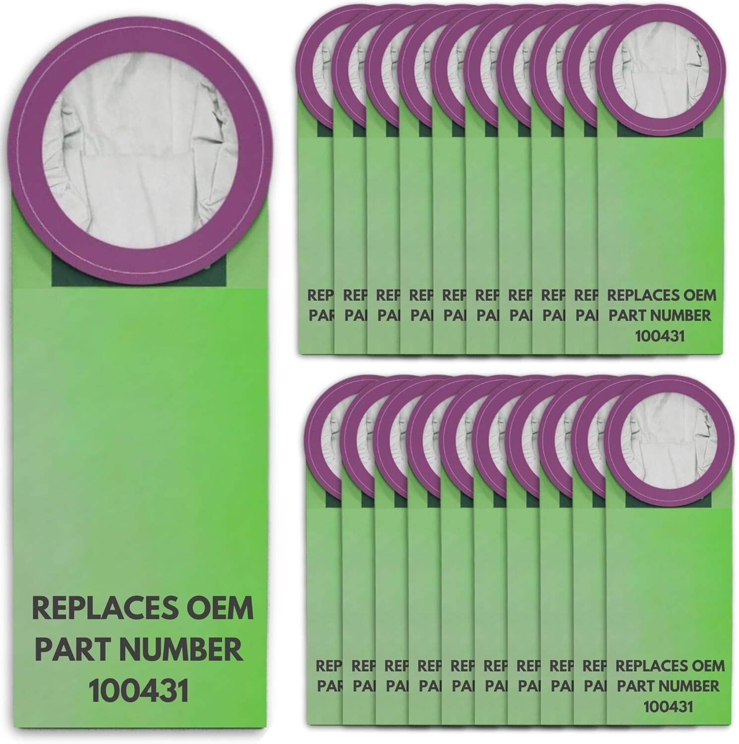 20 Pack Replacement Vacuum Bags for ProTeam 100431 Backpack Vacuums – Fits 6 QT 20 Pack Replacement Vacuum Bags for ProTeam 100431 Backpack Vacuums – Fits 6 QT