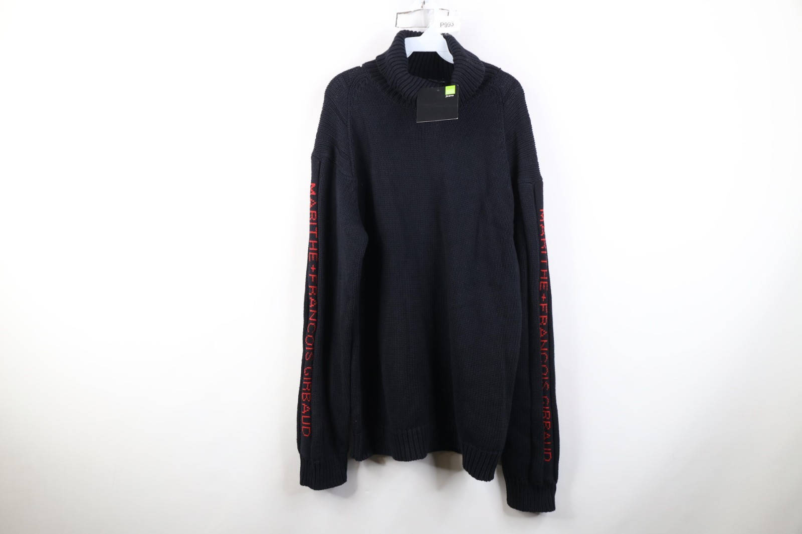 Deadstock Vtg 90s Marithe Francois Girbaud Mens XL Heavy Knit Turtleneck Sweater