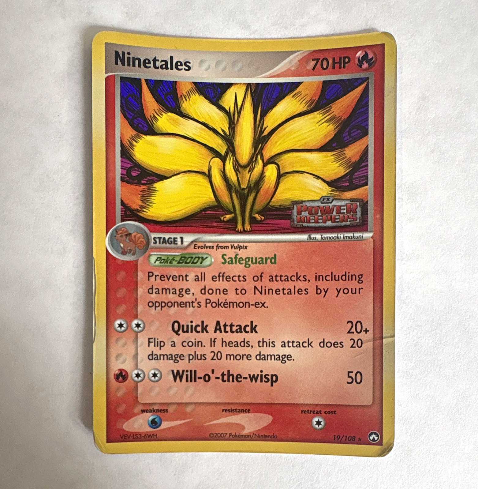 Pokemon TCG Ninetales 19/108 EX Power Keepers Reverse Holo Rare 70 HP EN Pokemon TCG Ninetales 19/108 EX Power Keepers Reverse Holo Rare 70 HP EN