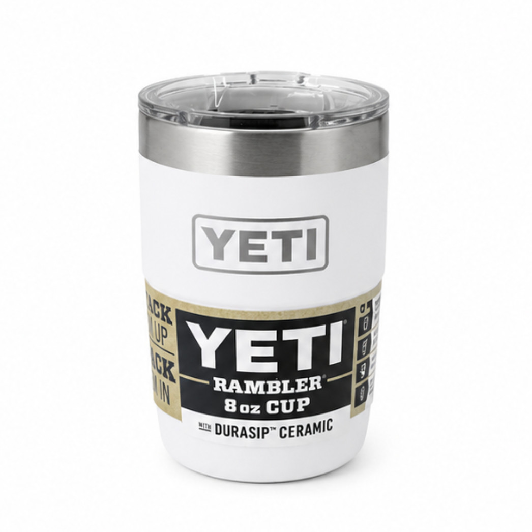 YETI Rambler 8oz Stackable Cup White Brand New 