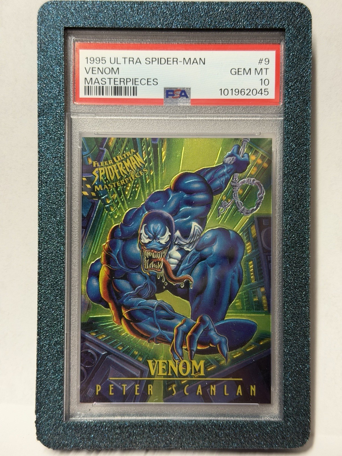 1995 Fleer Ultra Spider-Man Masterpieces Venom PSA 10 1995 Fleer Ultra Spider-Man Masterpieces Venom PSA 10
