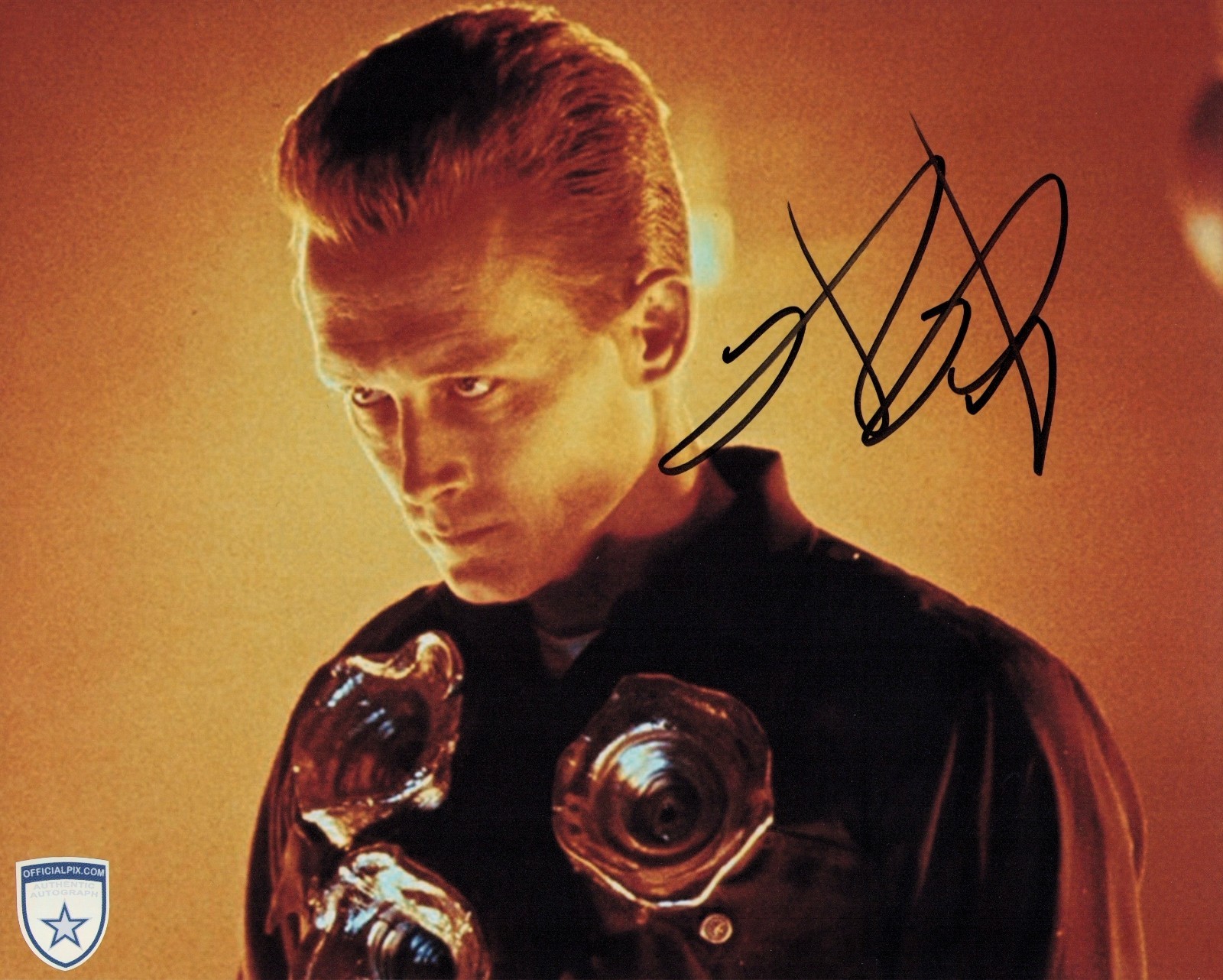 Signed Robert Patrick Terminator 2 Judgment Day T-1000 8x10 w/ Official Pix COA