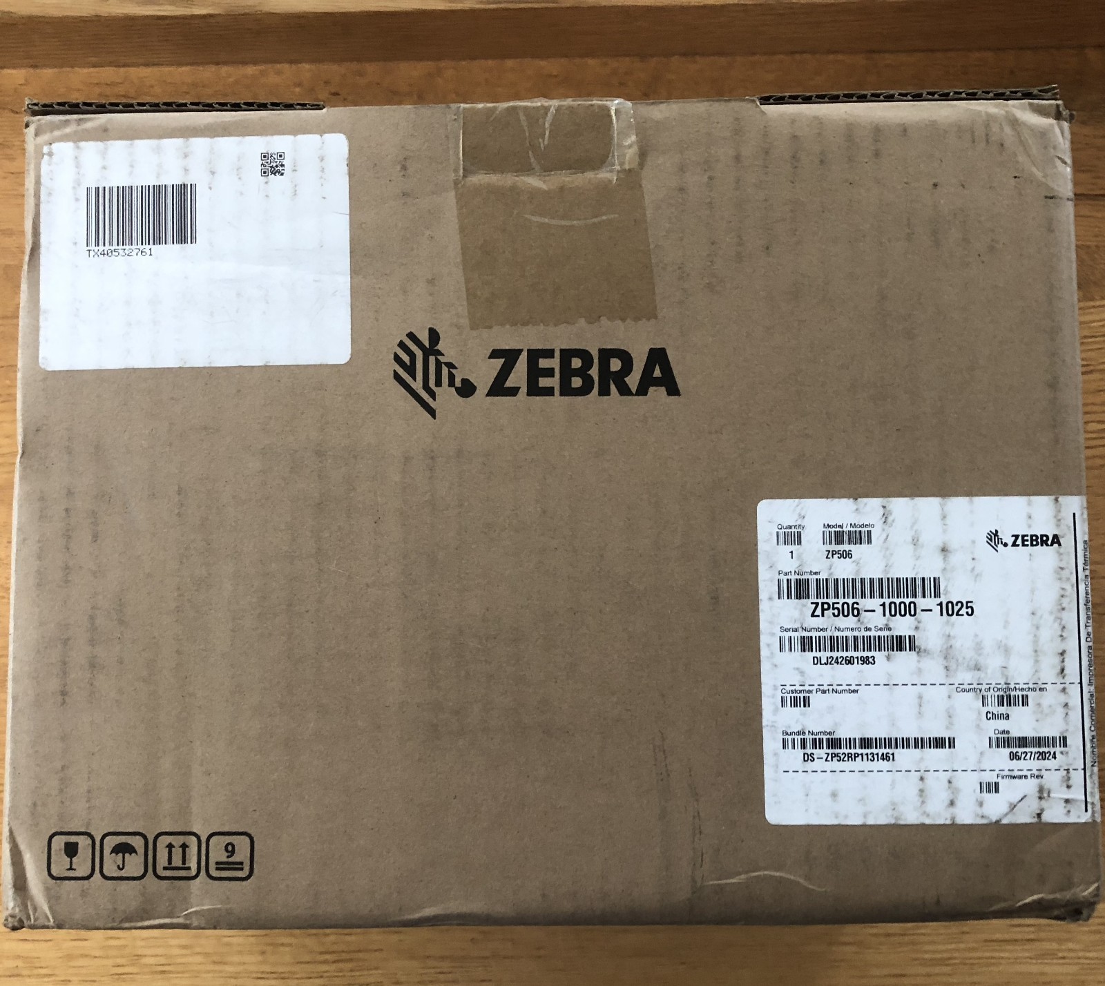 Zebra ZP506 Thermal Shipping Label Printer, MPN ZP506-1000-1025 NEW Zebra ZP506 Thermal Shipping Label Printer, MPN ZP506-1000-1025 NEW