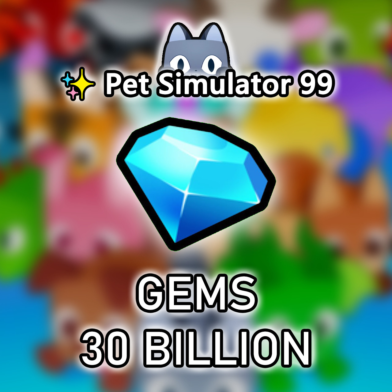 ✨Pet Sim 99✨1B-100B✨✨Gems✨PS99✨ PS99 Diamonds