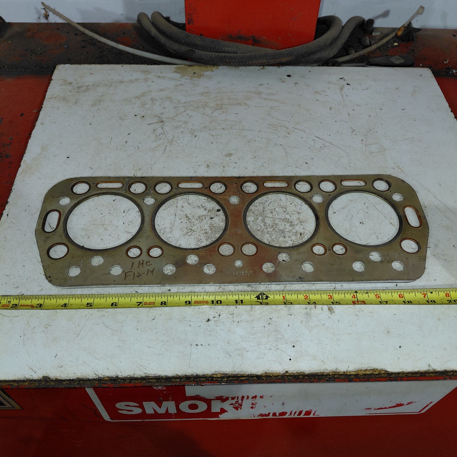 NOS McCORD 5906 Head Gasket INTERNATIONAL HARVESTER Farmall F-12 F-14 Tractor NOS McCORD 5906 Head Gasket INTERNATIONAL HARVESTER Farmall F-12 F-14 Tractor