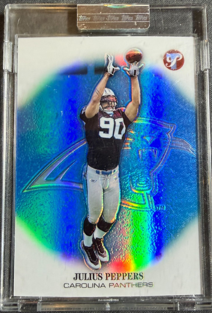 Julius Peppers 2002 Topps Pristine #135 Refractor RC 659/999 Panthers Encased