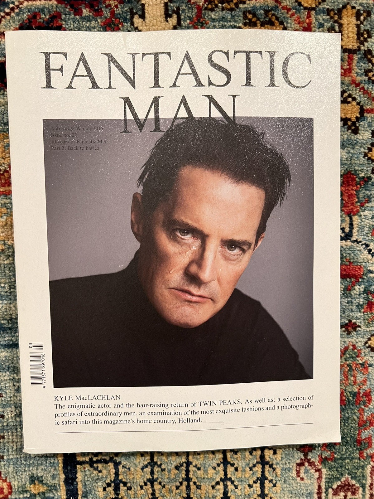 FANTASTIC MAN MAGAZINE - KYLE MACLACHLAN - O 14030 Rare 2015 AUTUMN & WINTER FANTASTIC MAN MAGAZINE - KYLE MACLACHLAN - O 14030 Rare 2015 AUTUMN & WINTER