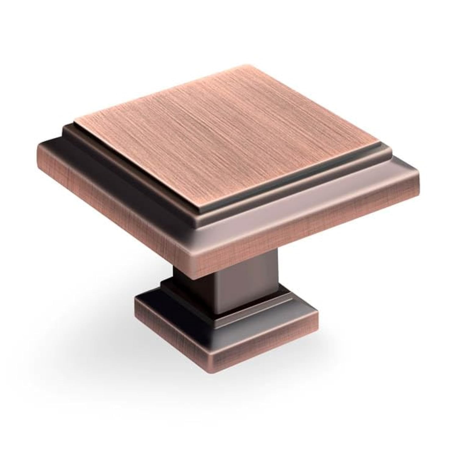 GRANTENOV 10 Pack 1-1/4 inch Antique Copper Square Cabinet Drawer Knobs GRANTENOV 10 Pack 1-1/4 inch Antique Copper Square Cabinet Drawer Knobs