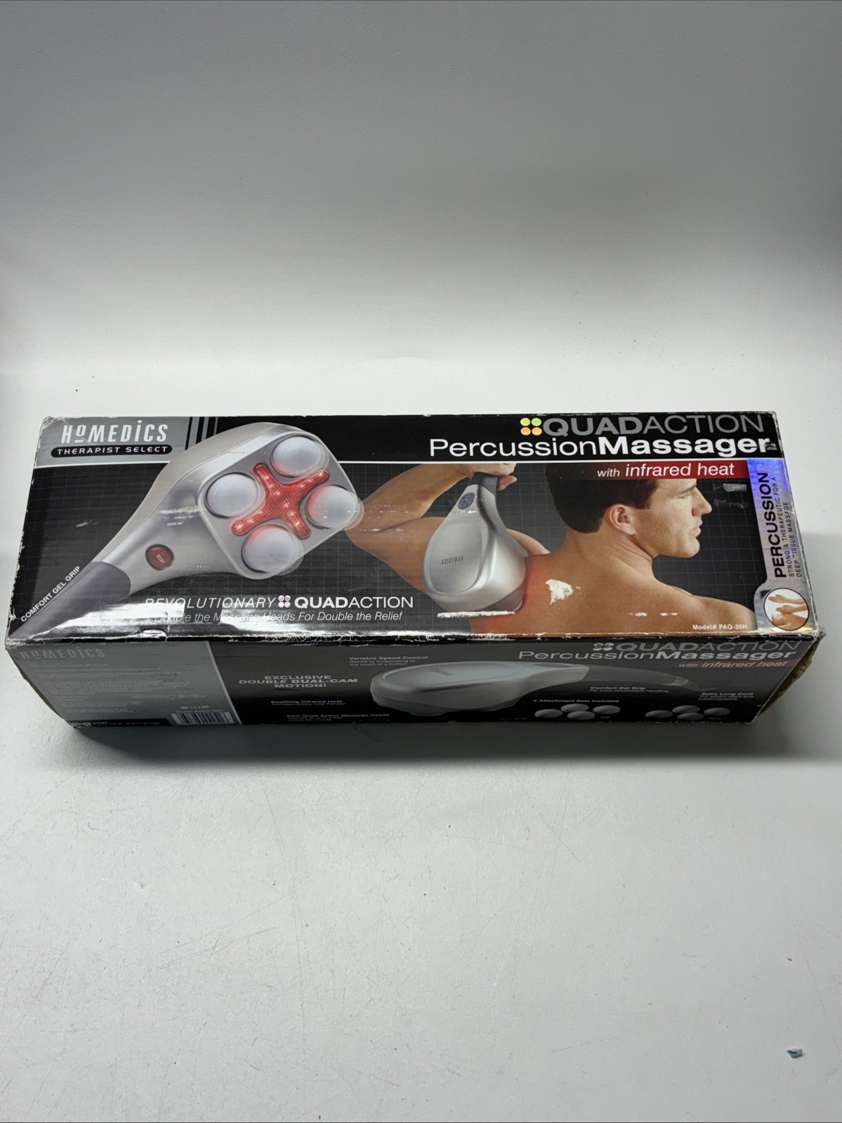 Homedics PAQ-30H Therapist Select Quad-Action Percussion Massager Heat OPEN BOX Homedics PAQ-30H Therapist Select Quad-Action Percussion Massager Heat OPEN BOX