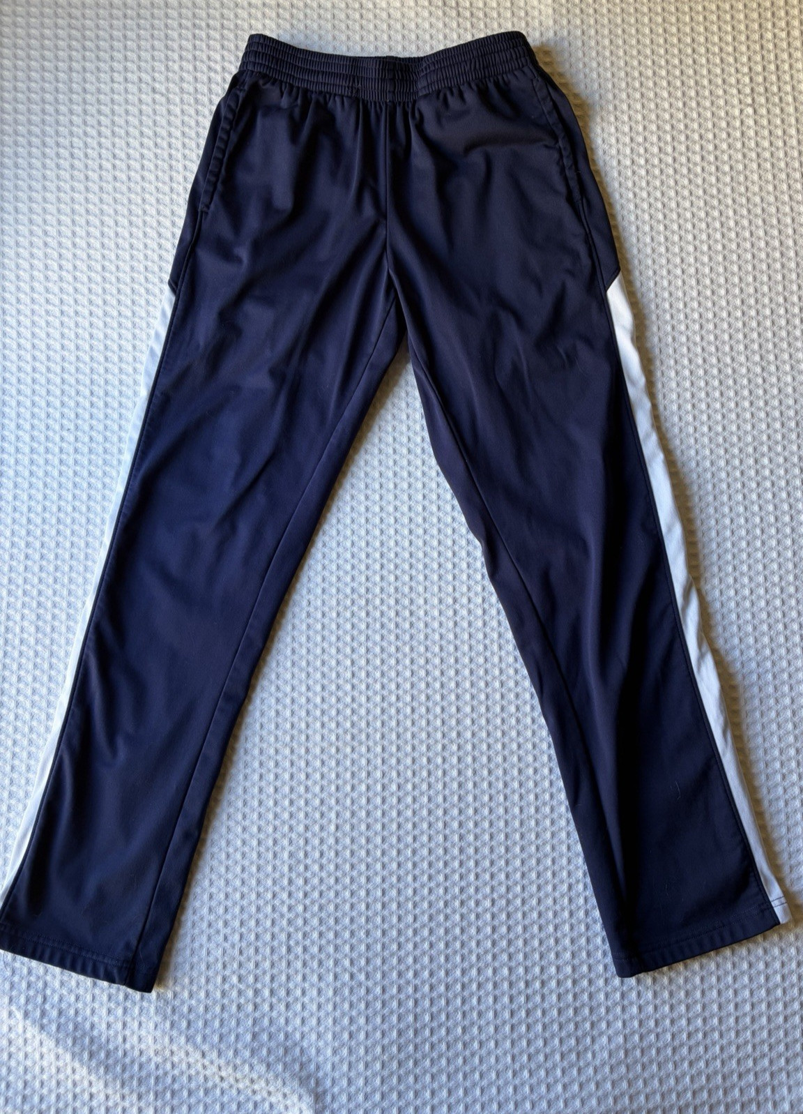 Augusta Sportswear Blue And White Athletic Joggers M Elastic Waist w/Drawstring Augusta Sportswear Blue And White Athletic Joggers M Elastic Waist w/Drawstring