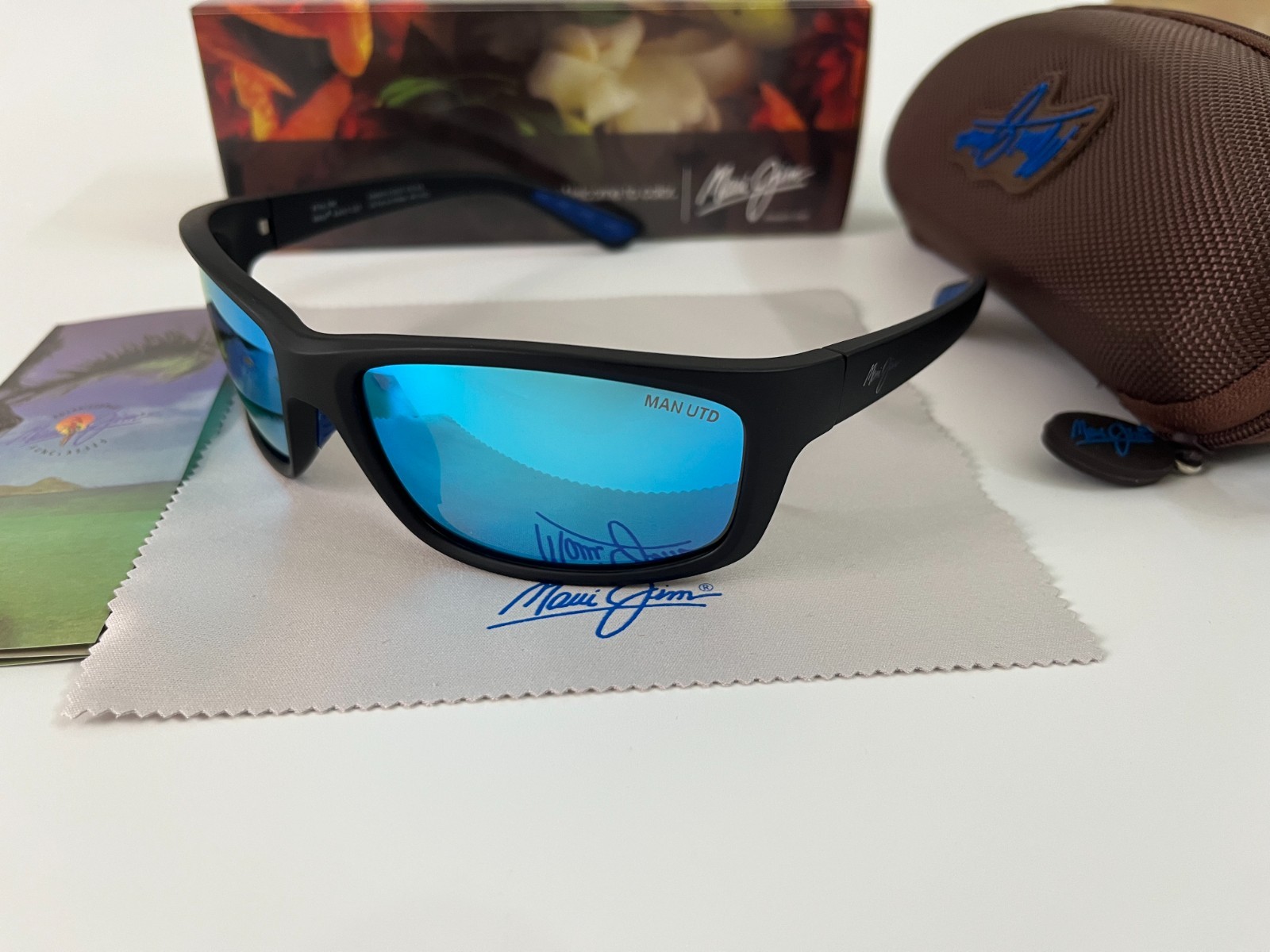 Maui Jim Maui B811-03S Black Sunglasses Blue Polarized 63-17-120 Maui Jim Maui B811-03S Black Sunglasses Blue Polarized 63-17-120
