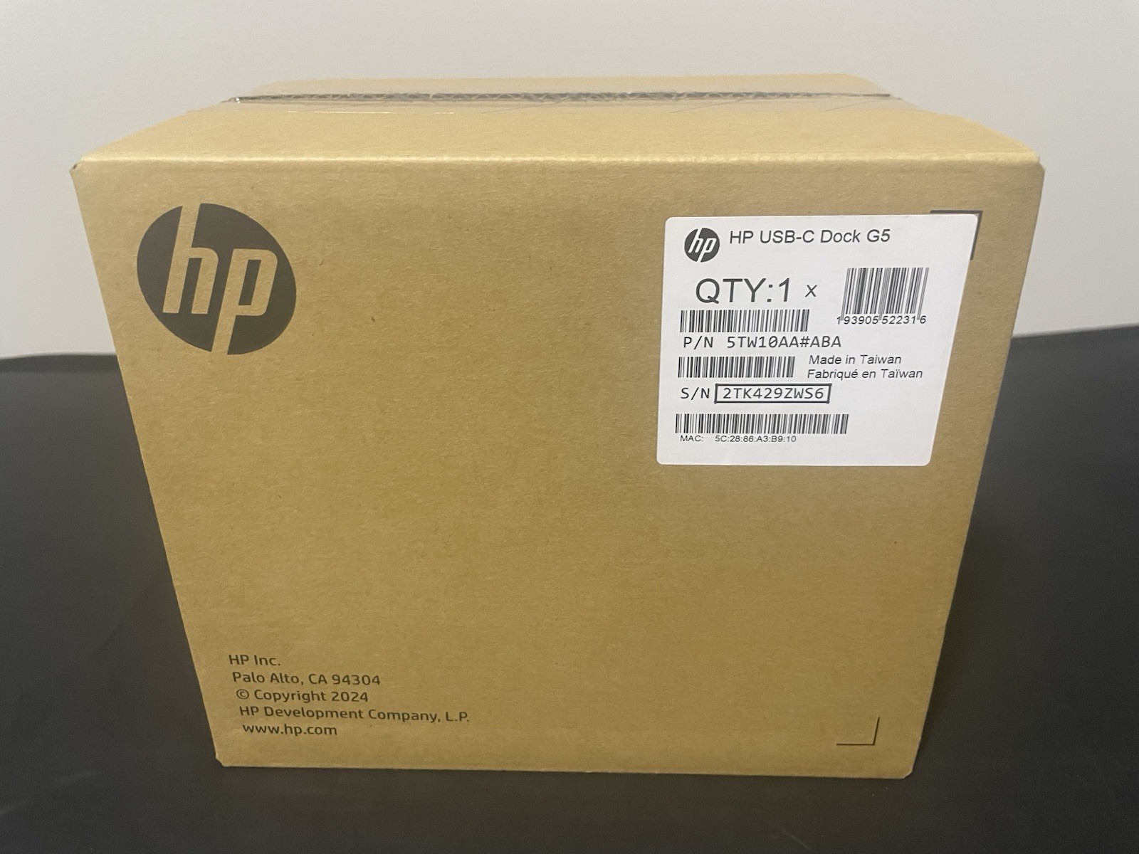HP USB-C Dock G5 5TW10AA#ABA USB-C Docking Station Brand New Sealed HP USB-C Dock G5 5TW10AA#ABA USB-C Docking Station Brand New Sealed