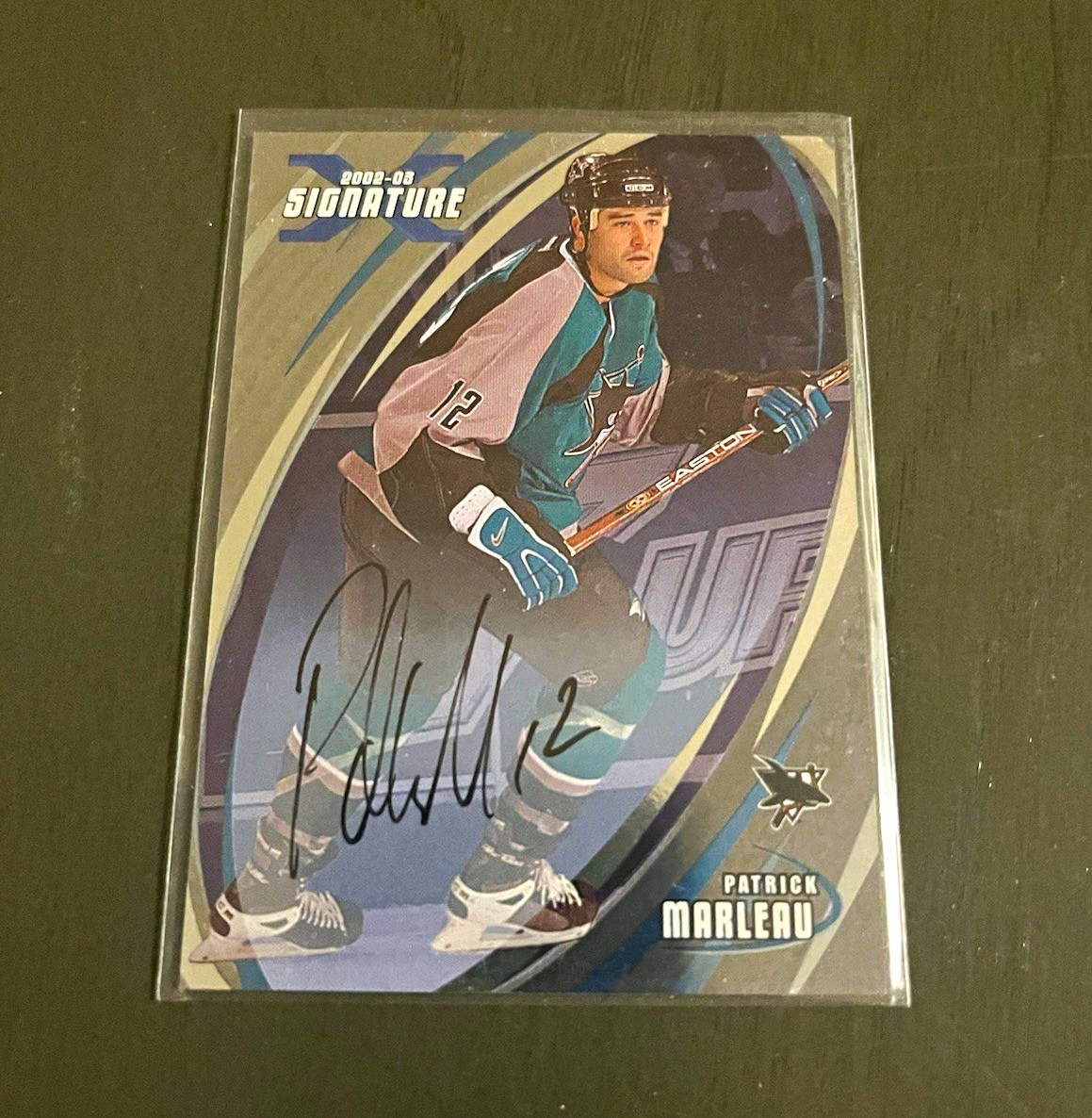 2002-03 Be A Player Signature Patrick Marleau Sharks #069 Auto