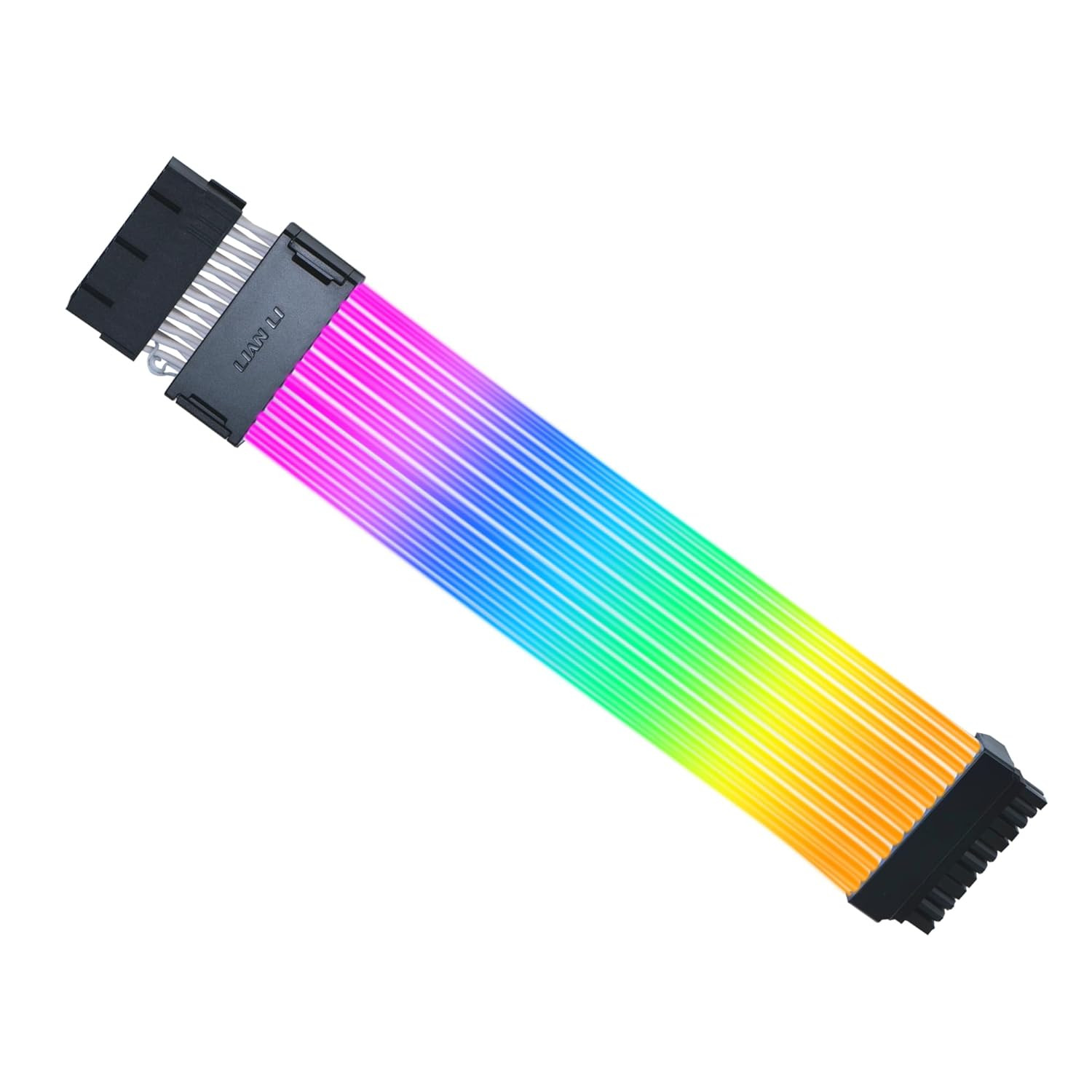 Lian Li Strimer Wireless 24-Pin RGB Motherboard Power Extension Cable, 2.4Ghz Wi Lian Li Strimer Wireless 24-Pin RGB Motherboard Power Extension Cable, 2.4Ghz Wi