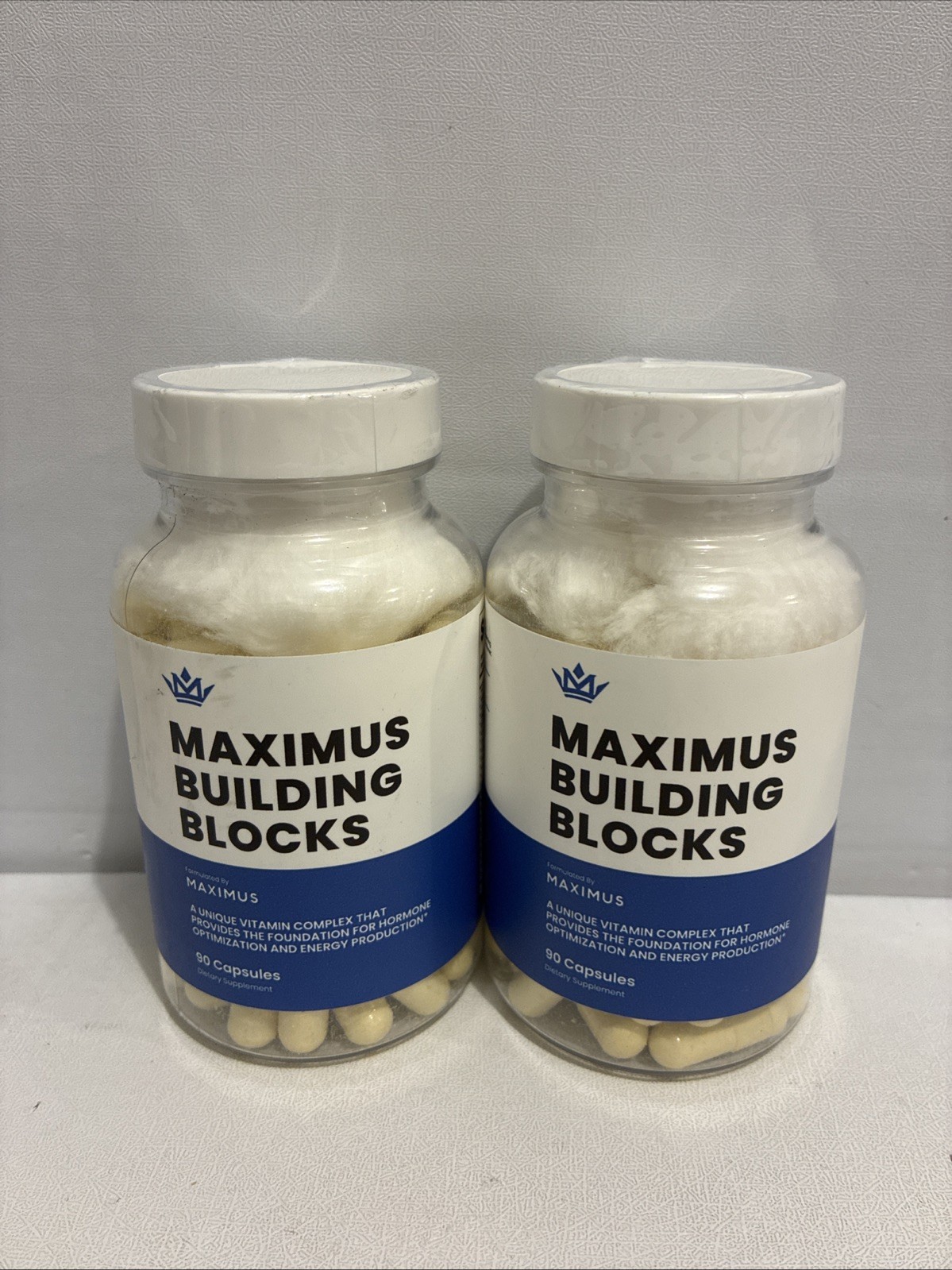 Lot Of 2- Maximus Building Blocks 90 Caps Each Multivitamin New & Sealed