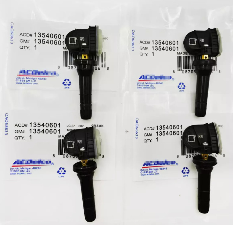 4PCS Genuine OEM TPMS 13540601 Tire Pressure Sensor for GMC Trucks & Vans