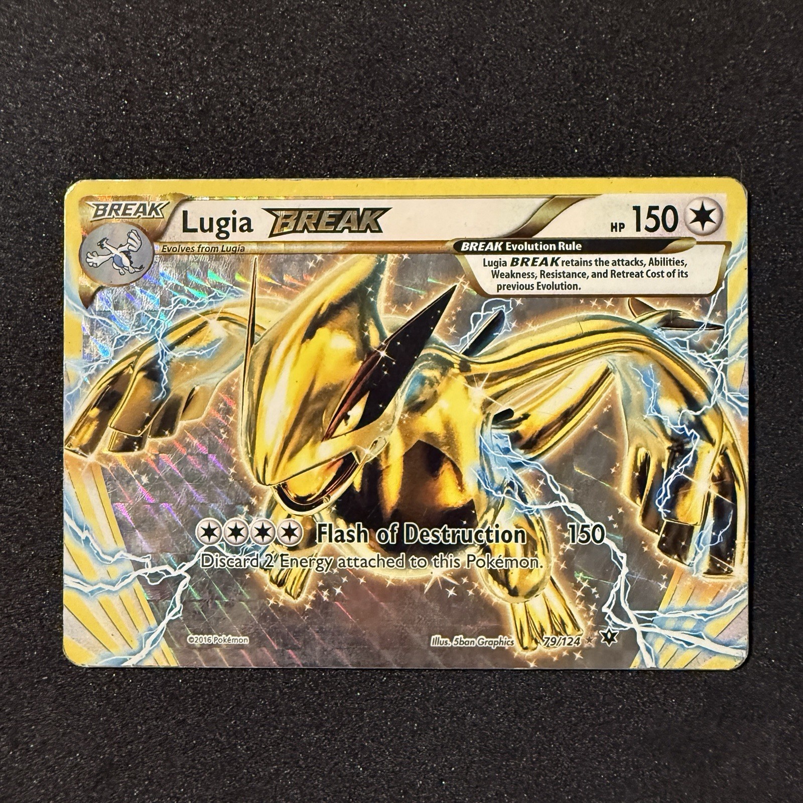 Lugia BREAK 79/124 Fates Collide Holo Rare 150 HP English 2016 Pokemon TCG