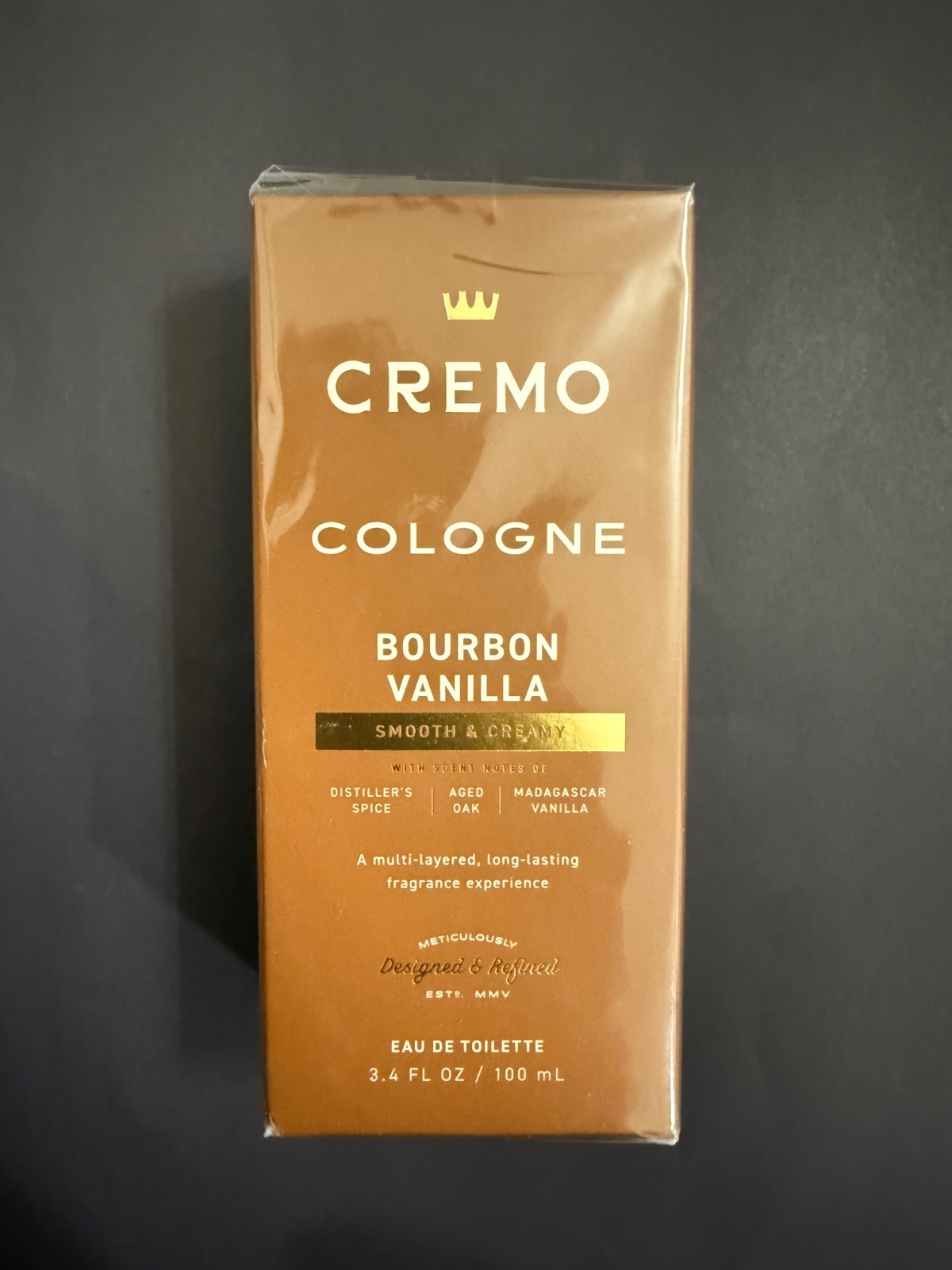 Cremo Cologne for Men, Bourbon Vanilla, 3.4 fl oz new sealed Cremo Cologne for Men, Bourbon Vanilla, 3.4 fl oz new sealed