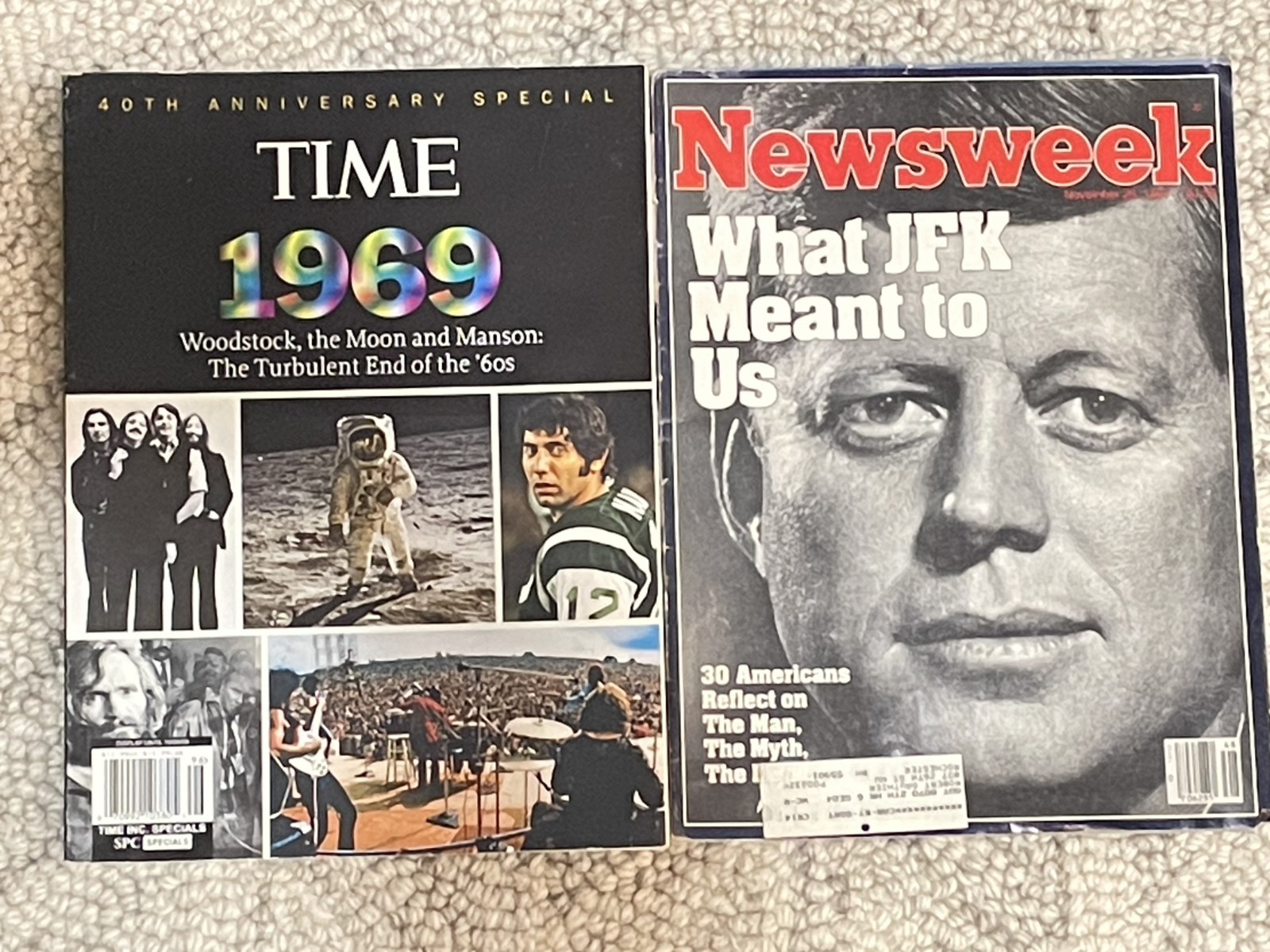 Lot of 2 Vintage Magazines Newsweek JFK What He Meant To Us & Time 1969 Special Lot of 2 Vintage Magazines Newsweek JFK What He Meant To Us & Time 1969 Special