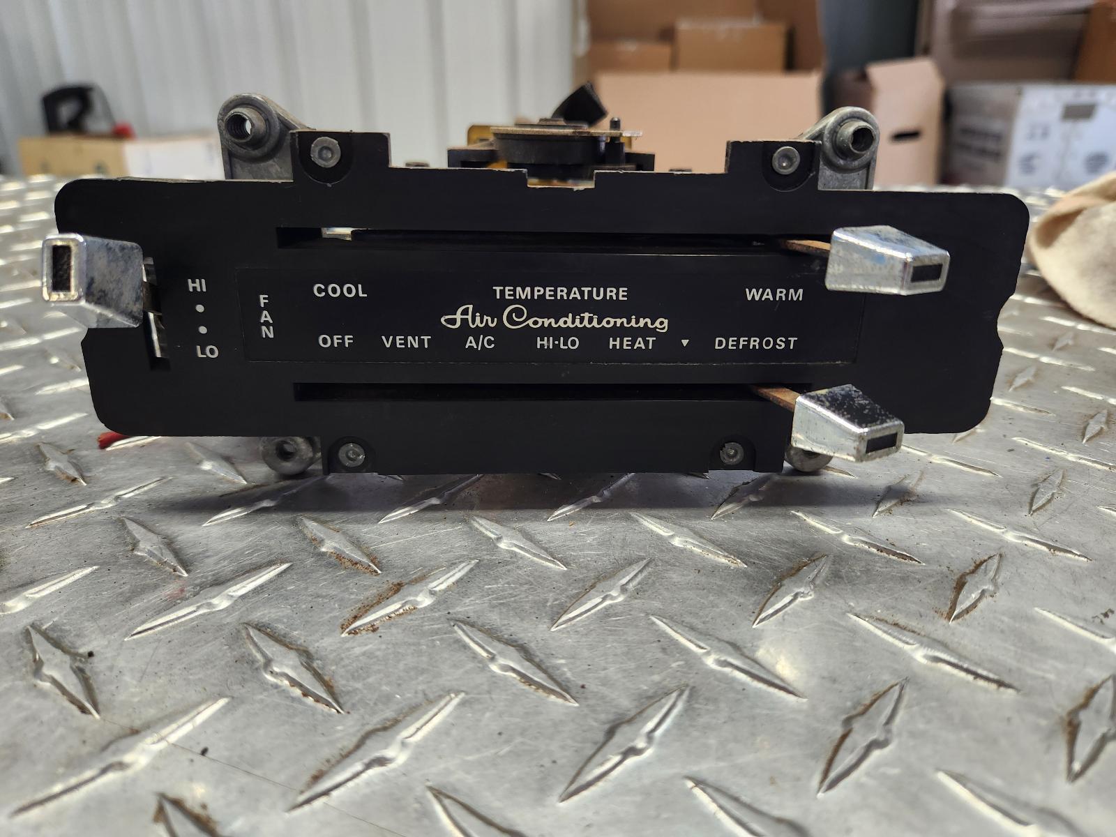 Dash Heater Control removed from 1973 Mercury w/AC Dash Heater Control removed from 1973 Mercury w/AC