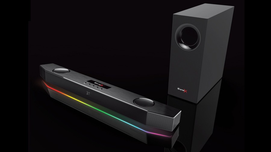 Creative Sound BlasterX Katana RGB Gaming Soundbar + Subwoofer - USB PC Speakers Creative Sound BlasterX Katana RGB Gaming Soundbar + Subwoofer - USB PC Speakers