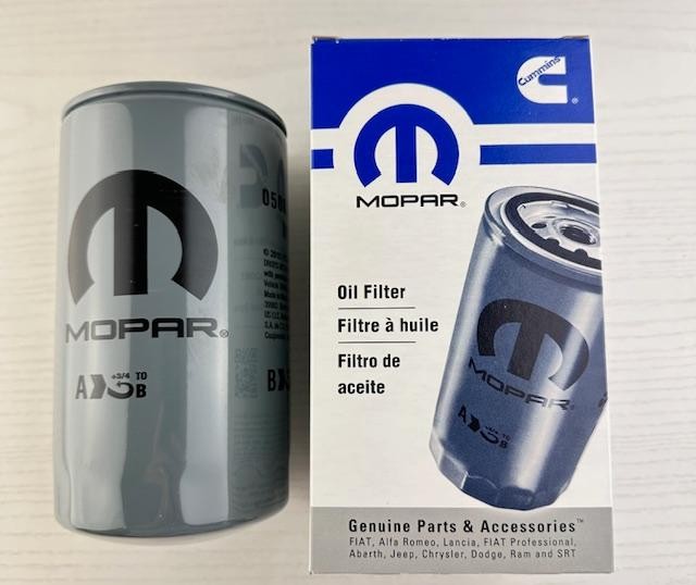 1989-2020 DODGE RAM CUMMINS 5.9L 6.7L DIESEL ENGINE OIL FILTER OEM# 5083285AA 1989-2020 DODGE RAM CUMMINS 5.9L 6.7L DIESEL ENGINE OIL FILTER OEM# 5083285AA