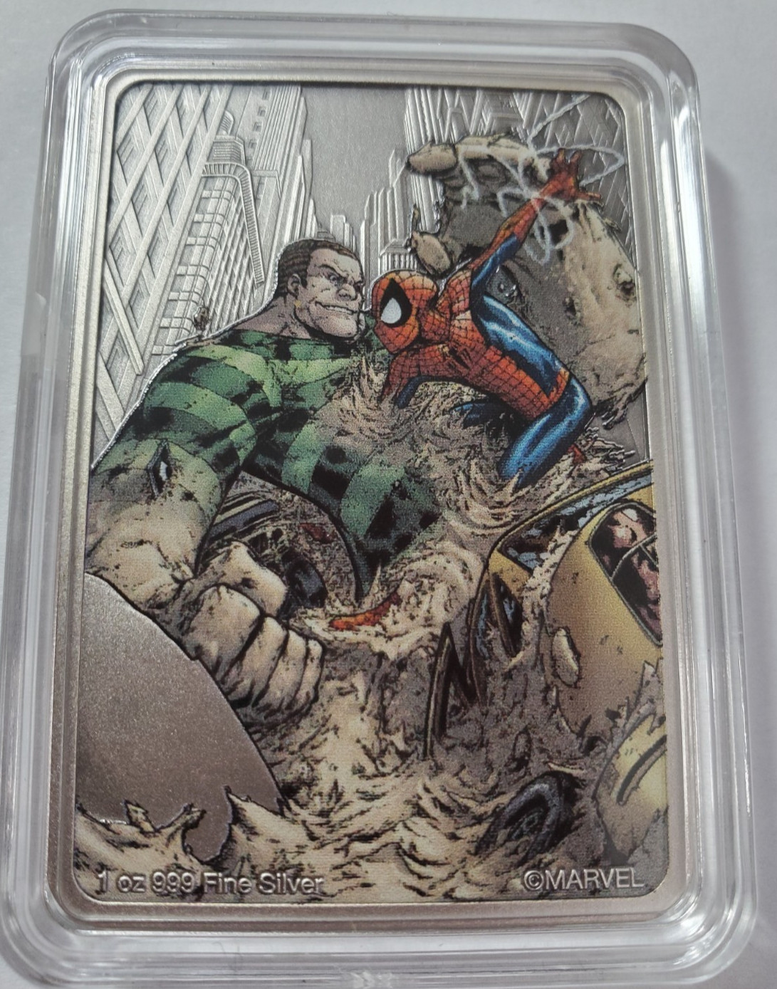 2024 1oz Antique Colorized NIUE silver Spider-Man Bar