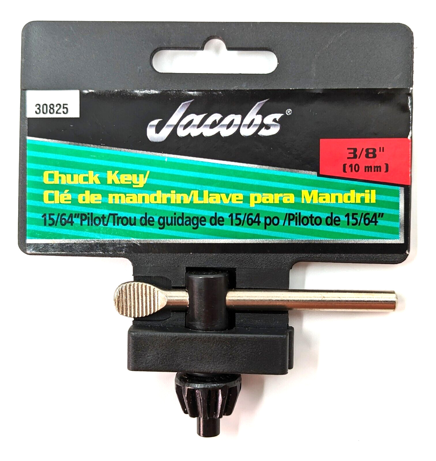 NEW Jacobs® #30825 3/8” Chuck Key, 15/64” Pilot, Model K30 NEW Jacobs® #30825 3/8” Chuck Key, 15/64” Pilot, Model K30