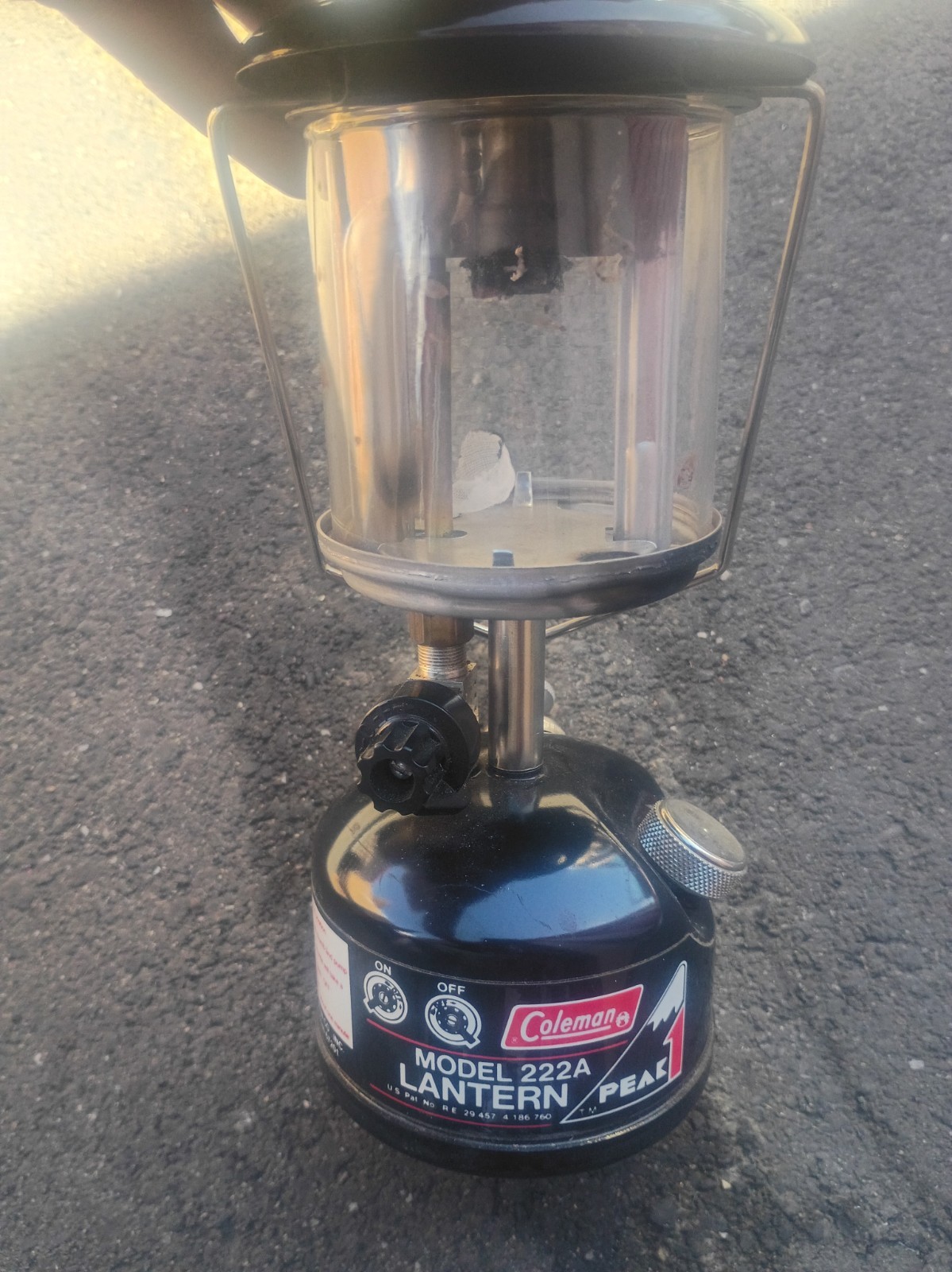 Coleman Pre-Owned Vintage Lantern 222A Peak 1 Manufactured In 85