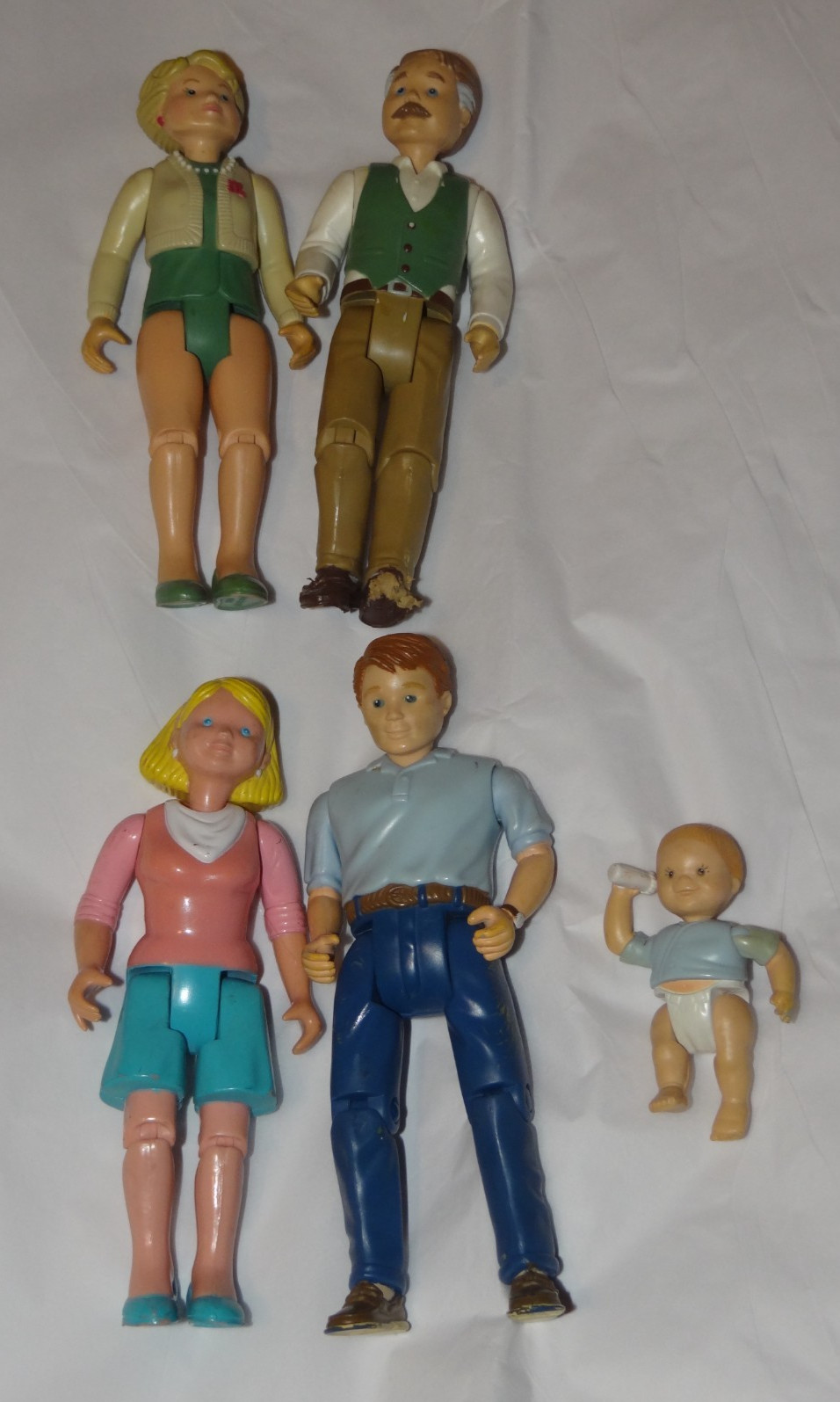 Fisher Price Loving Family Dollhouse people GRANDMA GRANDPA Dad Mom Baby READ Fisher Price Loving Family Dollhouse people GRANDMA GRANDPA Dad Mom Baby READ