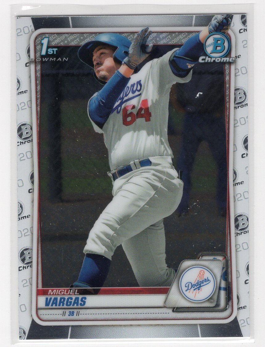 Miguel Vargas Miguel Vargas 2020 Bowman - Chrome Prospects #BCP-131 Dodgers Miguel Vargas Miguel Vargas 2020 Bowman - Chrome Prospects #BCP-131 Dodgers