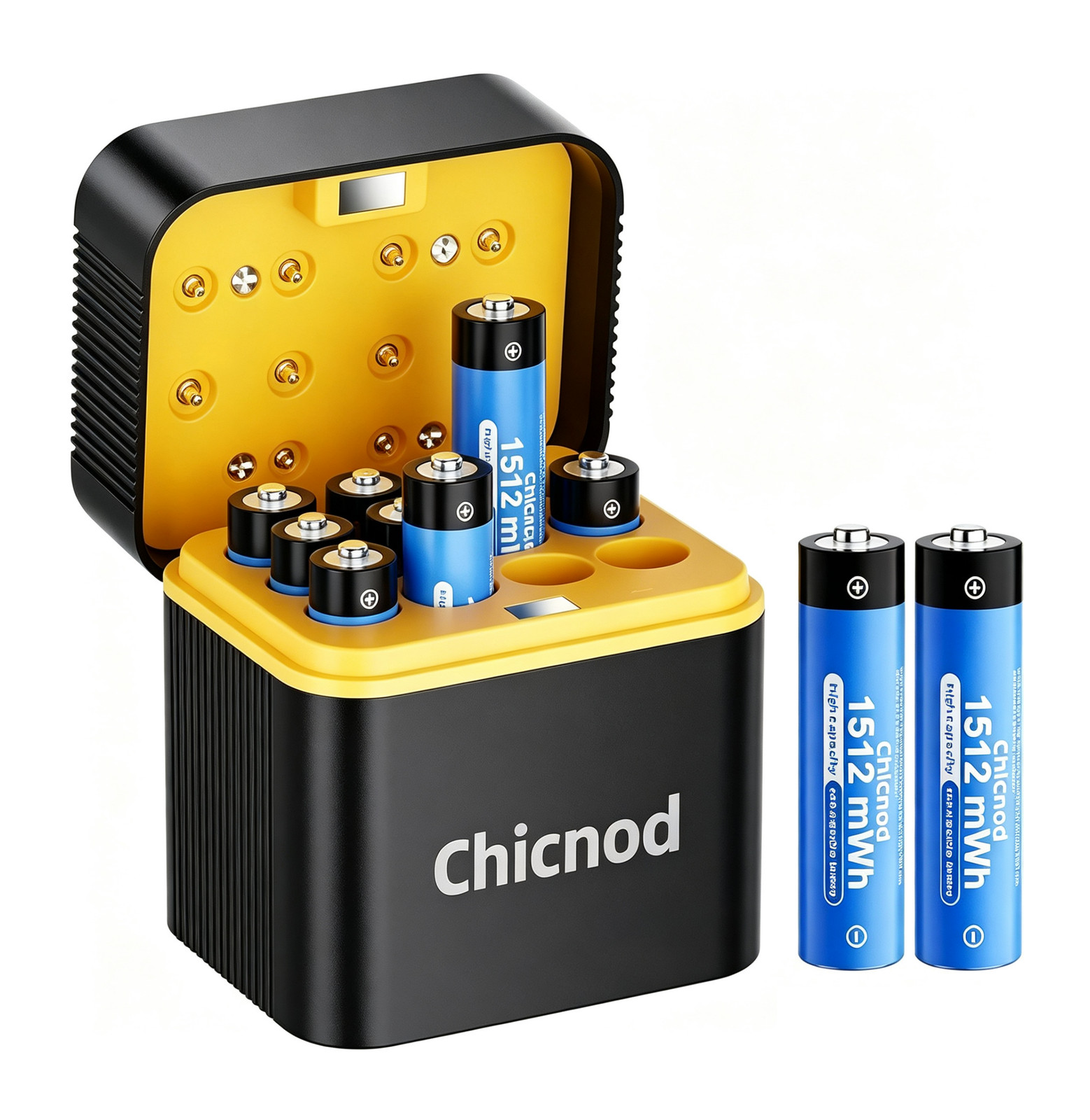 Chicnod 1.5V Rechargeable 12x 1512mWh AAA Lithium Batteries with Fast Charger Chicnod 1.5V Rechargeable 12x 1512mWh AAA Lithium Batteries with Fast Charger
