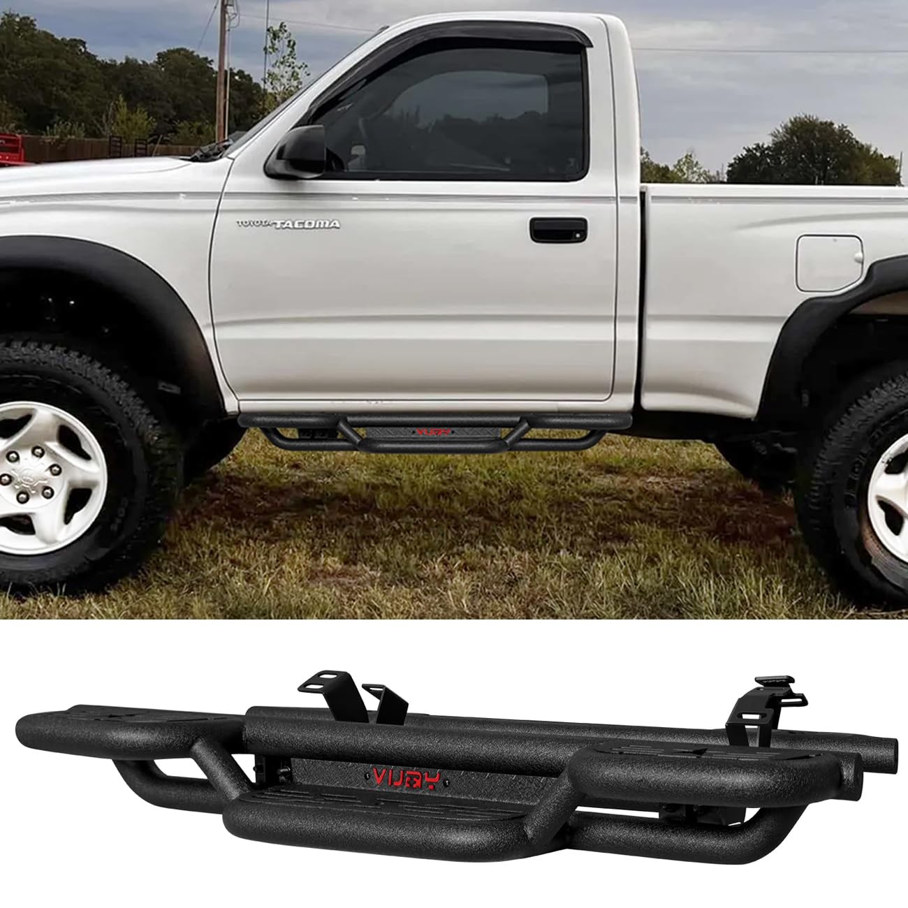 Fits 2005-2023 Tacoma Regular Cab Side Step Running Boards