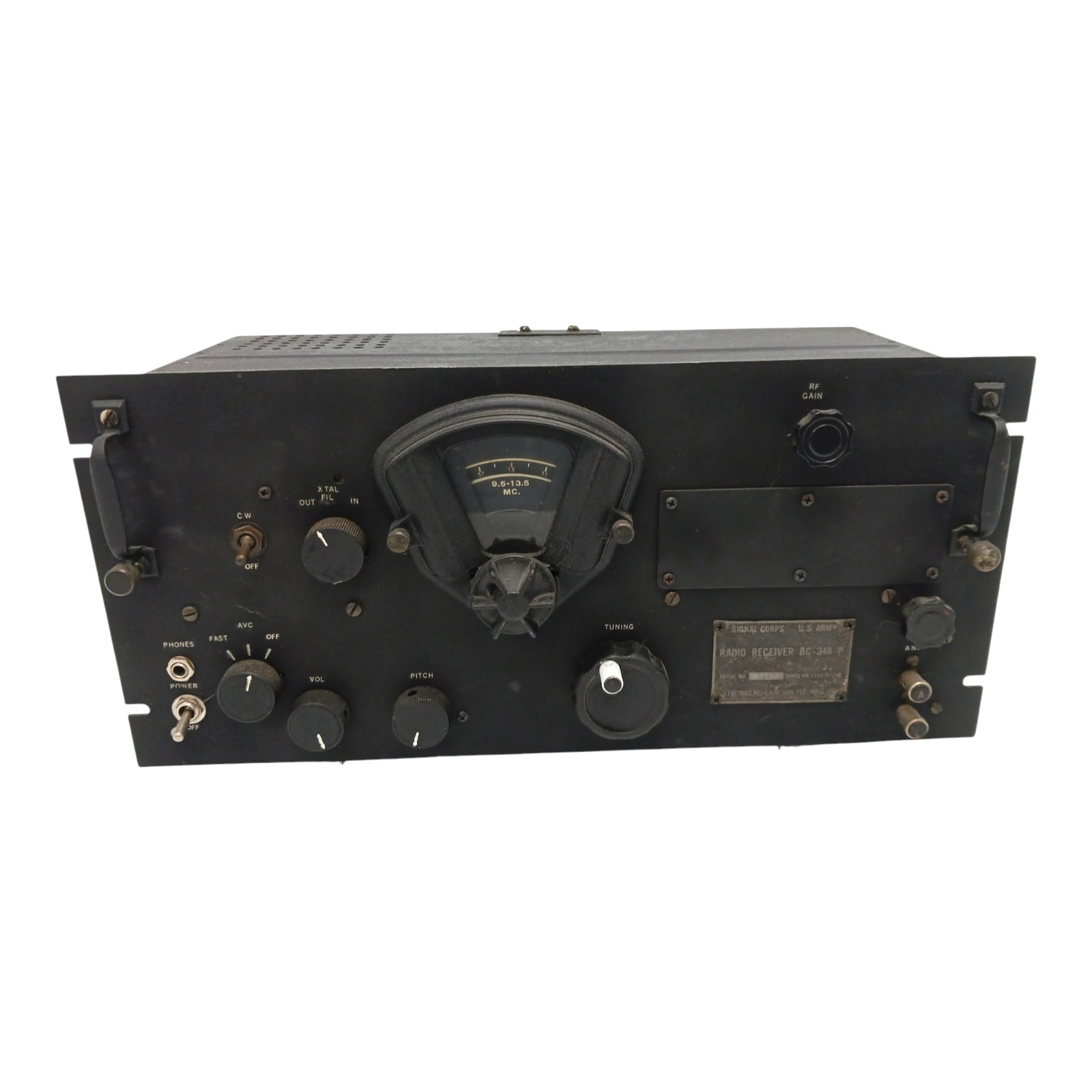 WWII Signal Corps U.S. Army BC-348-P Military Aircraft Receiver Parts or Repair WWII Signal Corps U.S. Army BC-348-P Military Aircraft Receiver Parts or Repair