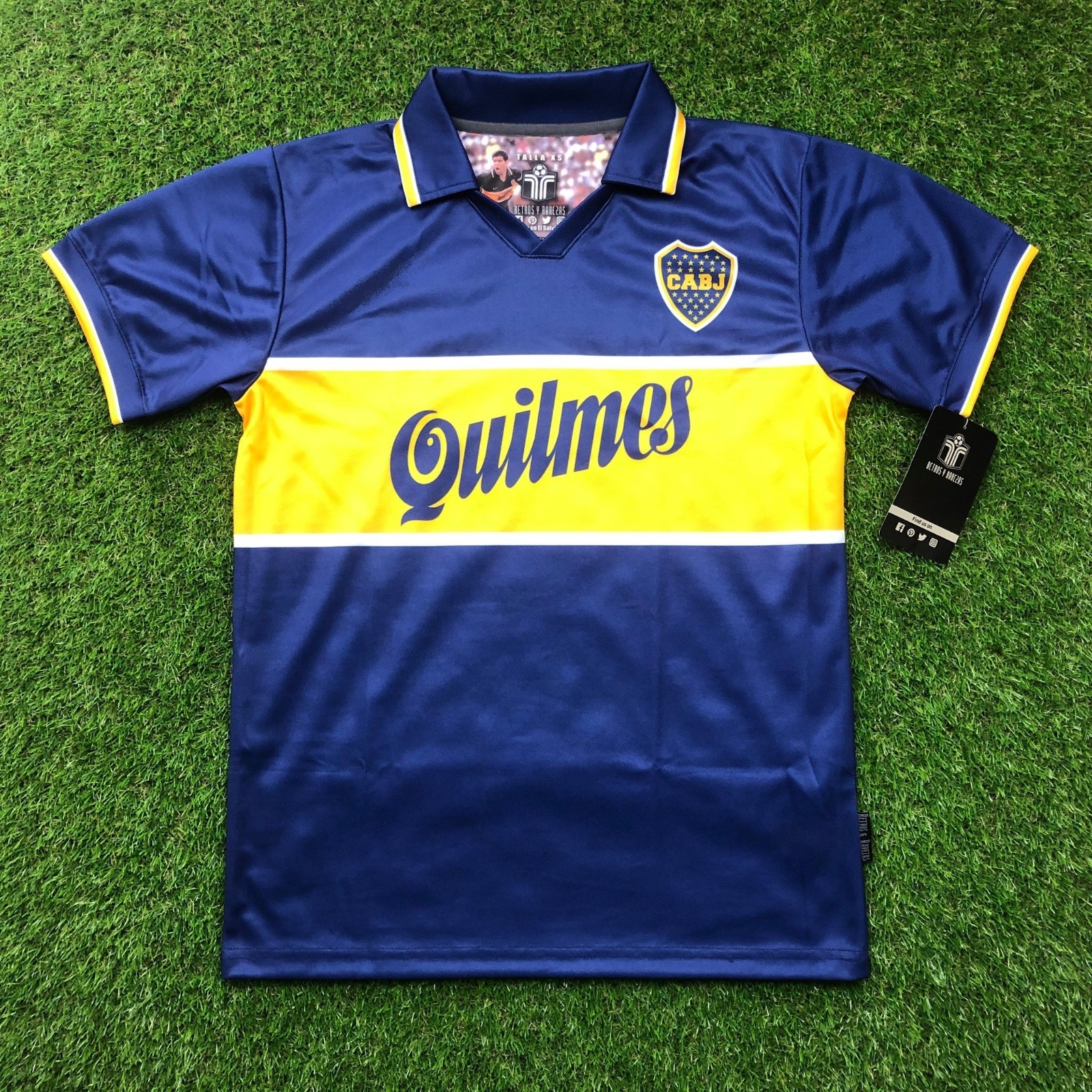 CA Boca Juniors, Men's Retro Soccer Jersey, 1997, Maradona #10 (Tallaje Grande)
