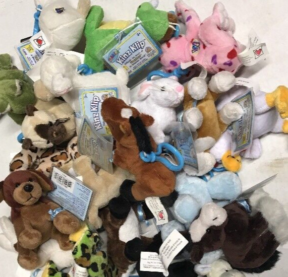 ❣️Webkinz Kinz-Klip 5-Plush Random Toy Lot With Online Codes To Love Forever❣️