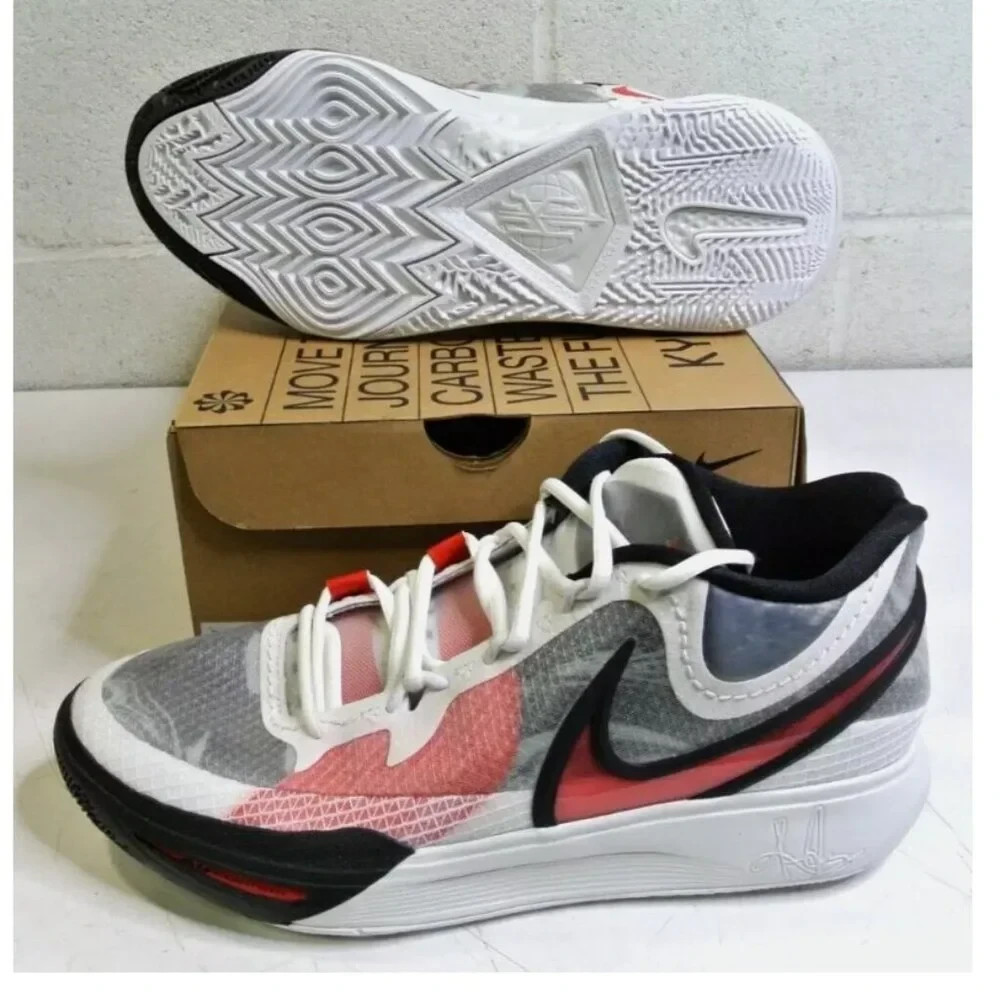 Nike Kyrie 8 Black White Red DJ6017-100 Basketball Shoes Mens Size 6