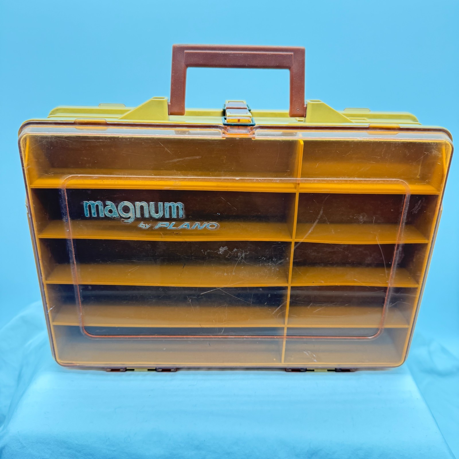 Magnum by Plano 15 x 12 x 5 Tackle Box Double Sided Large Storage w/ Dividers Magnum by Plano 15 x 12 x 5 Tackle Box Double Sided Large Storage w/ Dividers