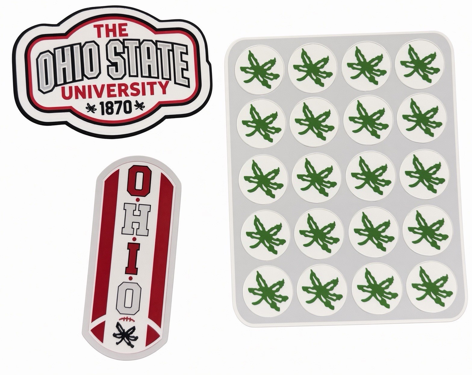 The Ohio State University Sticker Set 20x Helmet Stickers The Ohio State University Sticker Set 20x Helmet Stickers