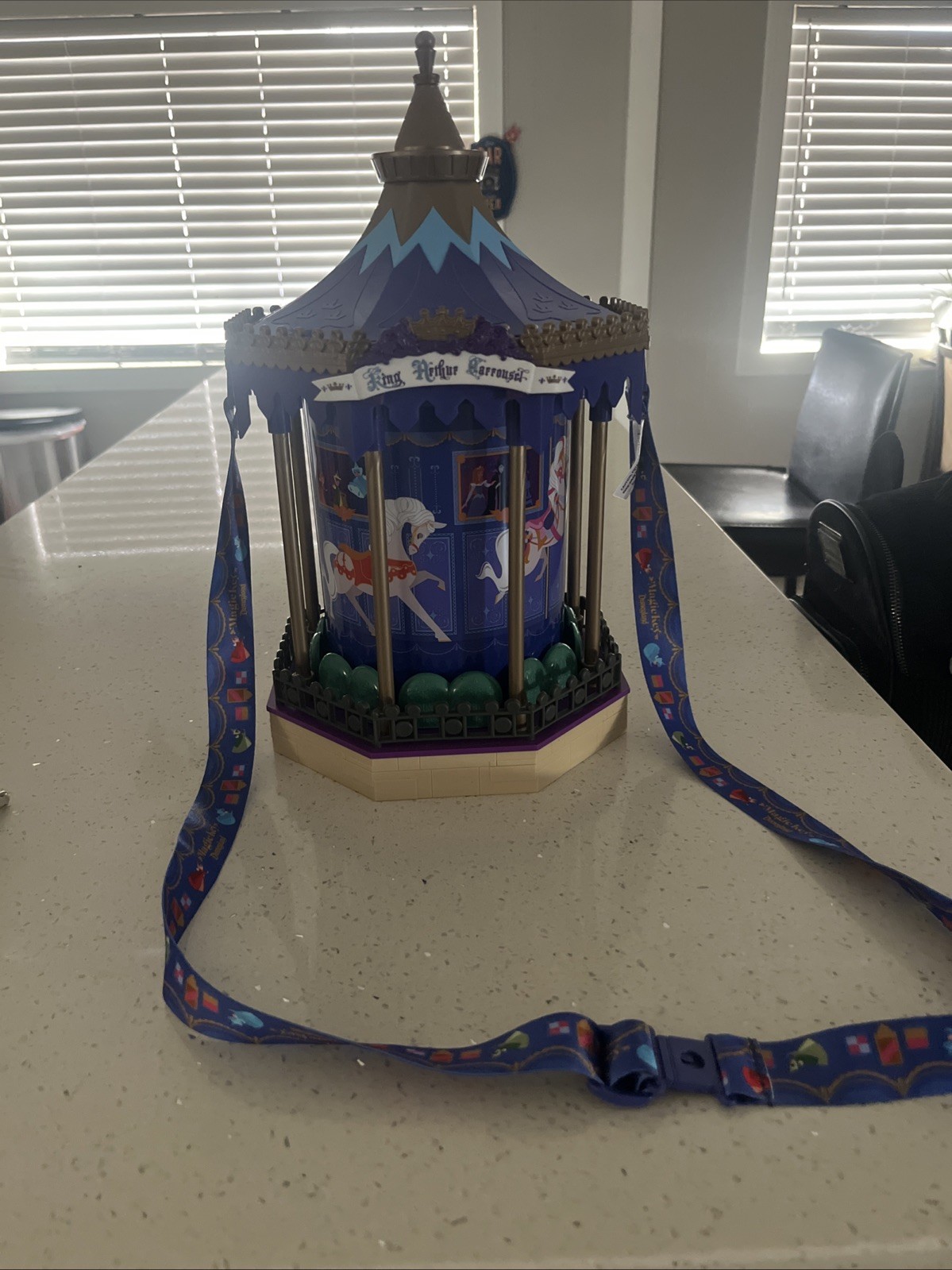Disney Parks Magic Key Disneyland King Arthur Carousel 2026 Popcorn Bucket. NEW