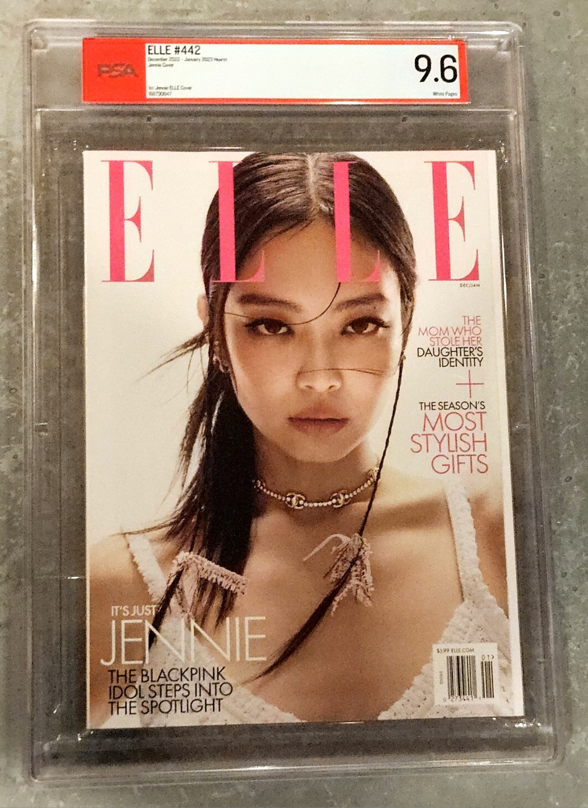 ⭐ELLE Magazine Dec 2022 🖤 JENNIE - Blackpink🩷 KPop💎PSA 9.6💎Top Pop ⭐ELLE Magazine Dec 2022 🖤 JENNIE - Blackpink🩷 KPop💎PSA 9.6💎Top Pop