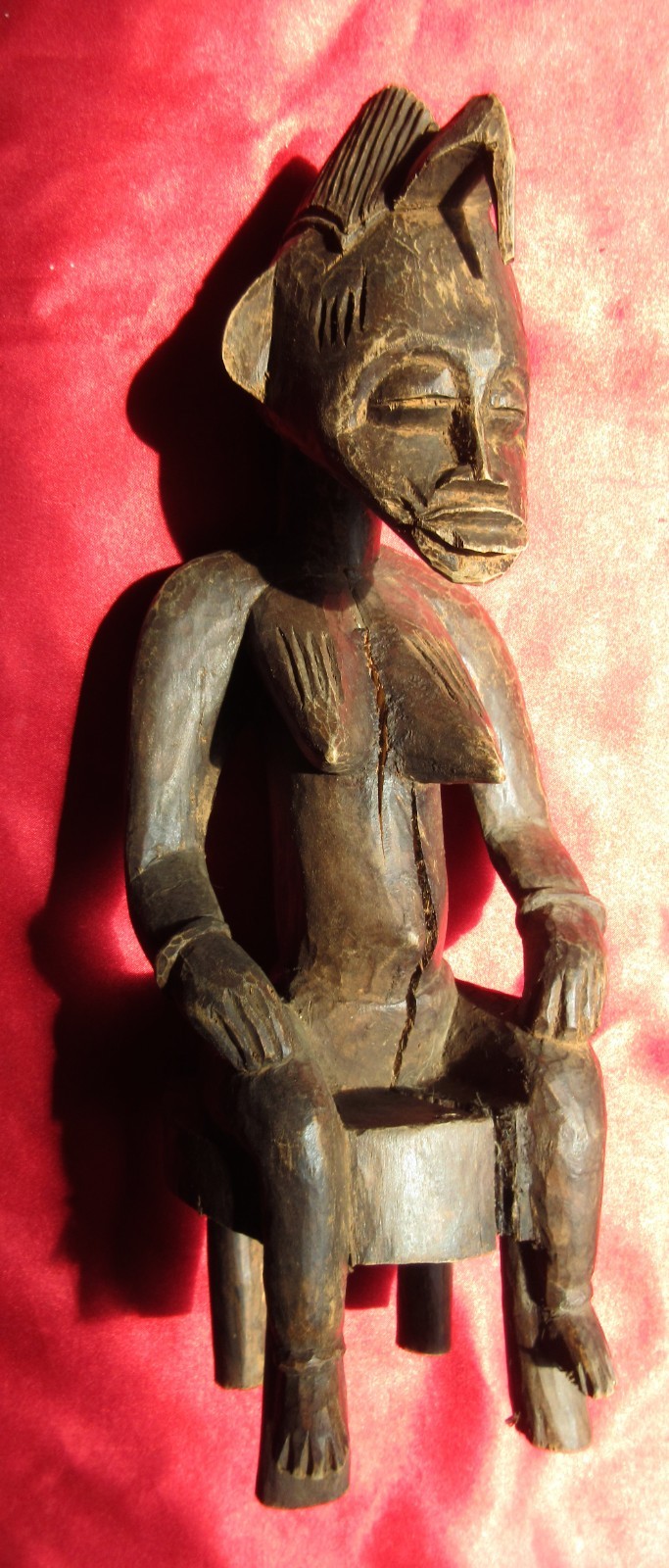 Old late 19c early 20c Dogon Female Ancestor Sculpture 11.5 Old late 19c early 20c Dogon Female Ancestor Sculpture 11.5