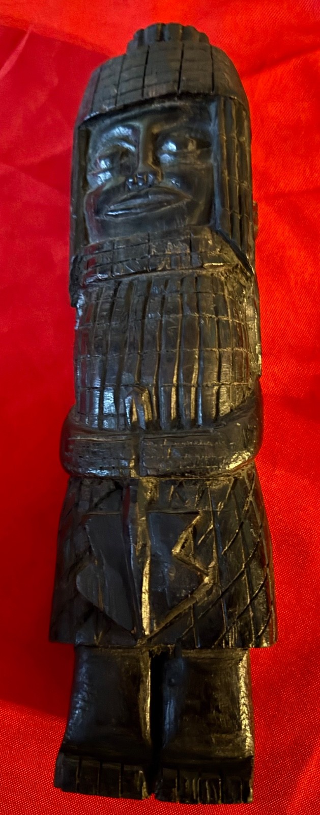 Antique African Benin King Warrior Guardian Statue  estate sale