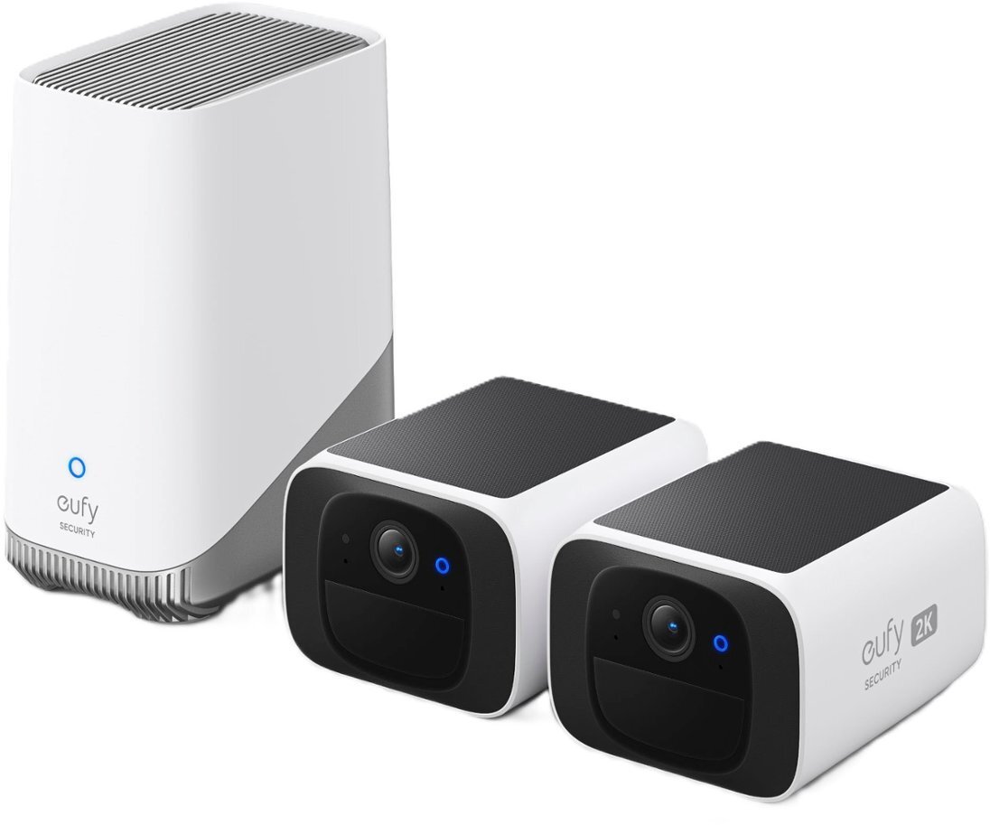 eufy SoloCam S220 Wireless Home Security System 2K Outdoor Cameras Solar Powered