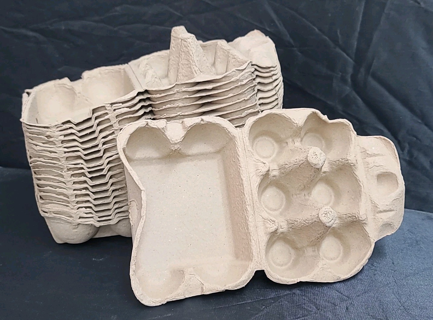 20 Pack Half Dozen Egg Cartons Bulk 6 Count, Empty Natural Paper Pulp Egg Carton 20 Pack Half Dozen Egg Cartons Bulk 6 Count, Empty Natural Paper Pulp Egg Carton