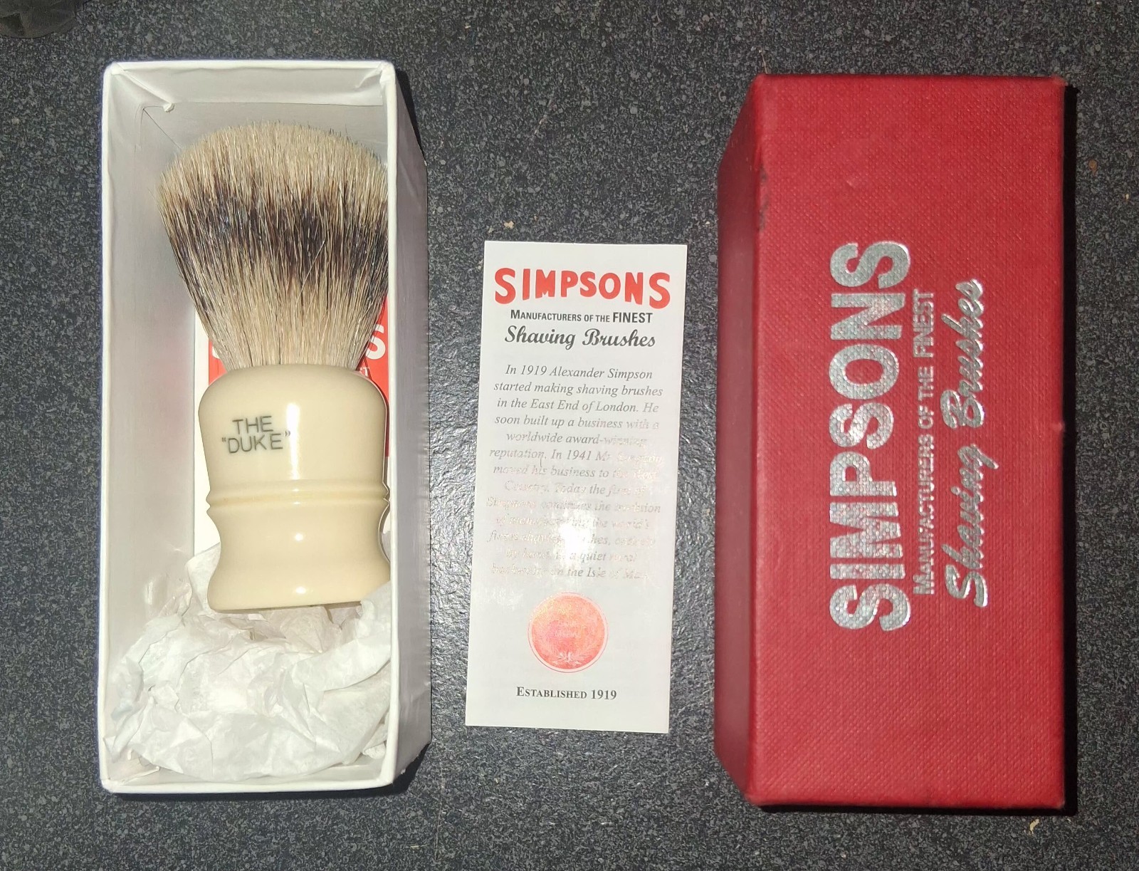 Simpsons Duke 3, D3 Pure Badger Shaving Brush - High Density Knot, Hand-Turned Simpsons Duke 3, D3 Pure Badger Shaving Brush - High Density Knot, Hand-Turned