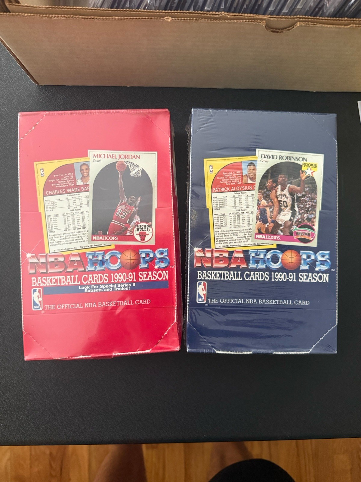 1990-91 NBA Hoops Series 1 & 2 Factory Sealed Boxes MJ Jordan